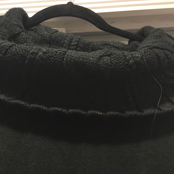 NY&Co cowl neck sweater, black, Large - Picture 2 of 4